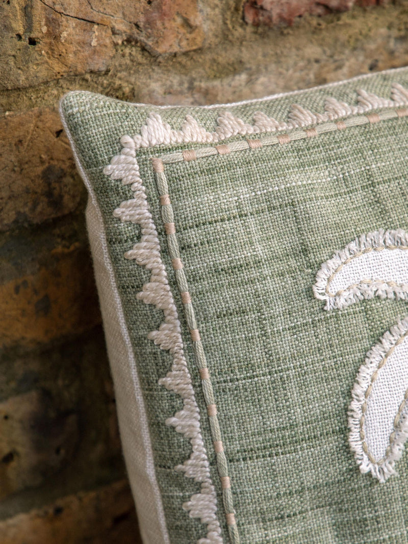 Gallery Home green palm tree cushion 45cm - British product