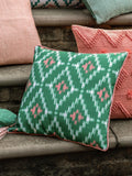 Gallery Home Green Elira Geo Printed Cushion 45cm, UK version