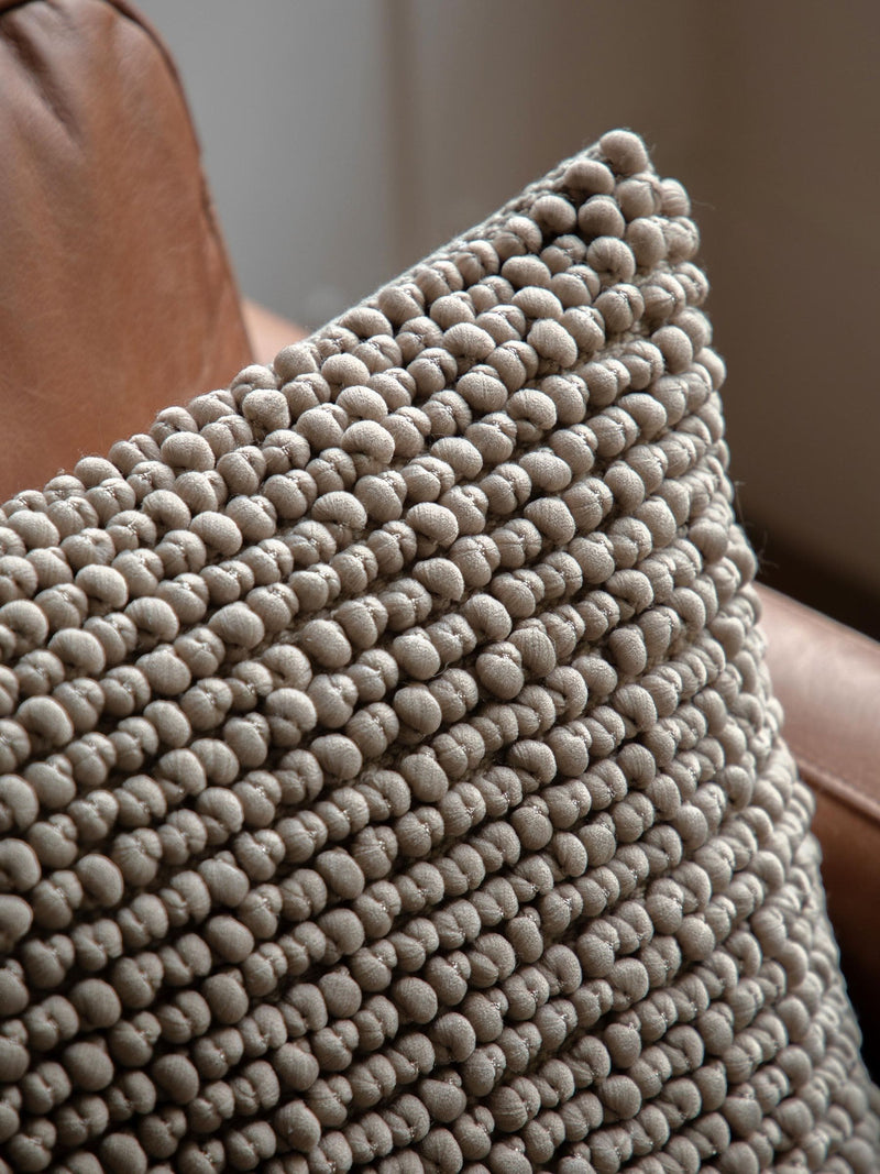 Gallery Home Taupe Faro cushion 45cm (British brand)