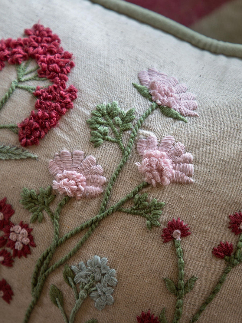 Gallery Home Green Kersey Meadow cushion - British product