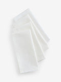 Set of 4 white cotton napkins 40cm, UK version