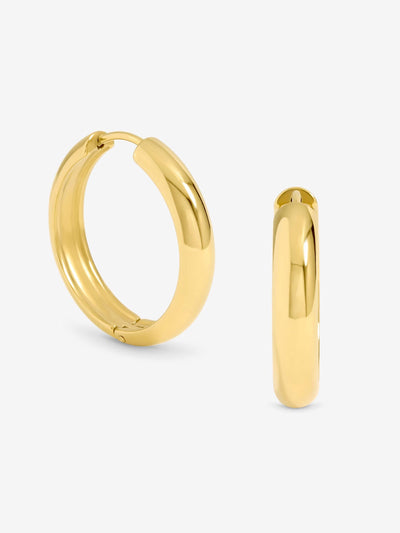 Next Jon Richard Gold Plated Stainless Steel Waterproof Medium Hoop Earrings 25mm- Buy online at McGrocer