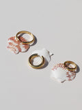 Jon Richard gold plated stainless steel waterproof hoop earrings 25mm, UK version