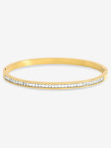 Jon Richard Gold Plated Waterproof Crystal Row Bangle