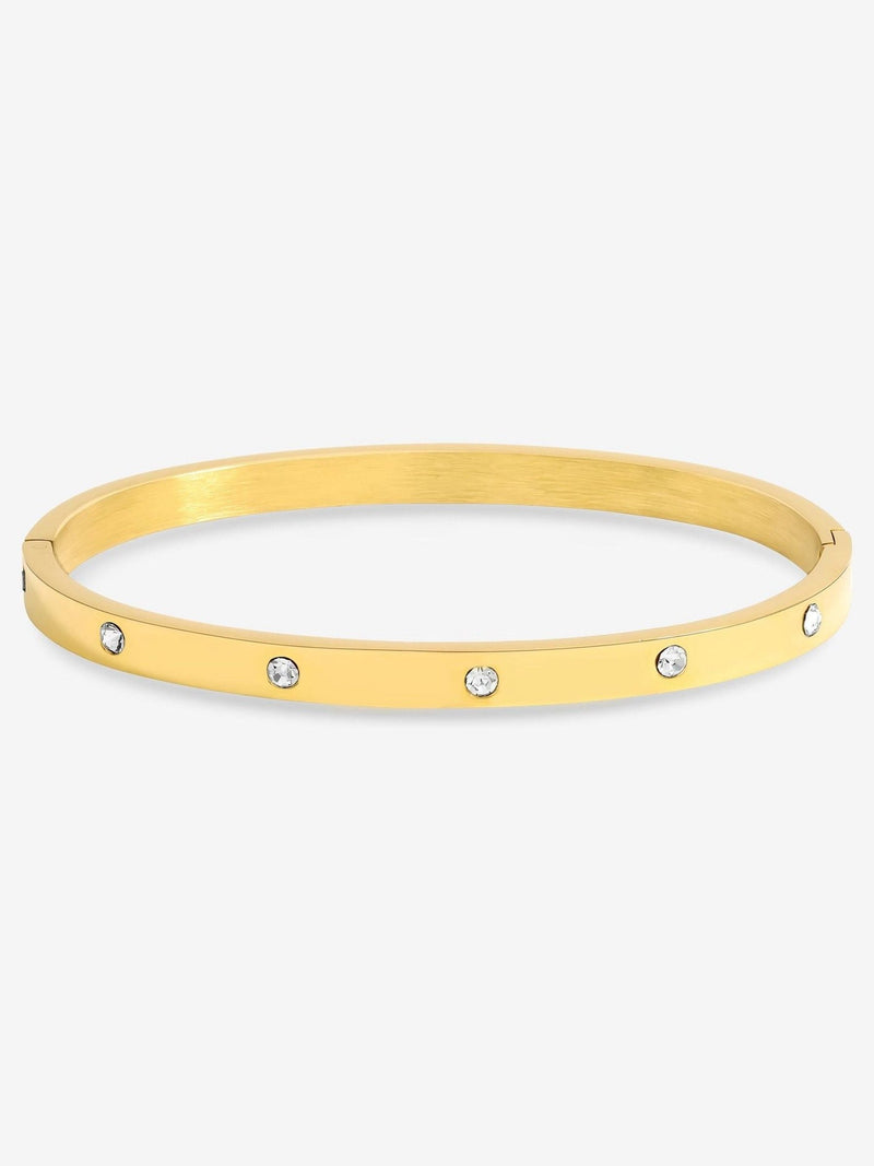 Jon Richard gold plated stainless steel waterproof bangle, UK version