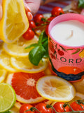 Lords Fragrance House Positano Summer Special glass candle 225g, UK version