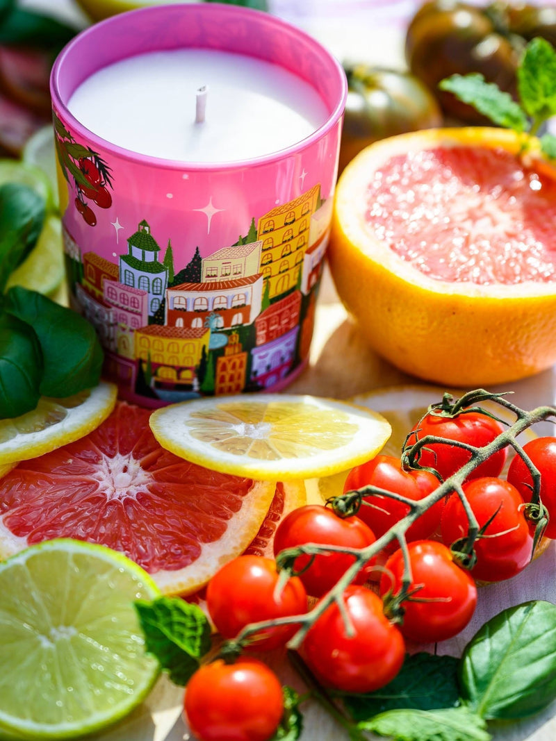 Lords Fragrance House Positano Summer Special glass candle 225g, UK version
