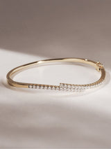 Next The Diamond Store White Bangle Lab Diamond Bracelet 0.50ct 18K Gold Vermeil- Buy online at McGrocer