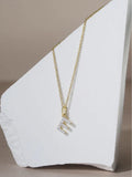The Diamond Store initial lab diamond necklace 0.10ct (British brand)