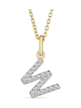 Next The Diamond Store White Love Letter Initial 0.10ct Lab Diamond Pendant Necklace in 18K Gold Vermeil- Buy online at McGrocer