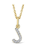 The Diamond Store lab diamond initial pendant 0.10ct, UK version