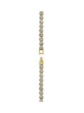 The Diamond Store White Heart 0.15ct lab diamond tennis bracelet silver tone (British brand)