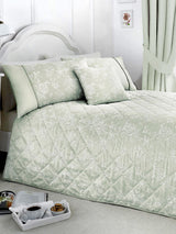 Next Dreams & Drapes Green Jasmine Jacquard Bedspread 240cm x 260cm- Buy online at McGrocer