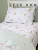Next Bianca White Mini Moo Cow Cotton Fitted Sheet- Buy online at McGrocer
