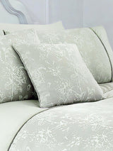 Next Dreams & Drapes Green Jasmine Jacquard Filled Cushion 43cm- Buy online at McGrocer