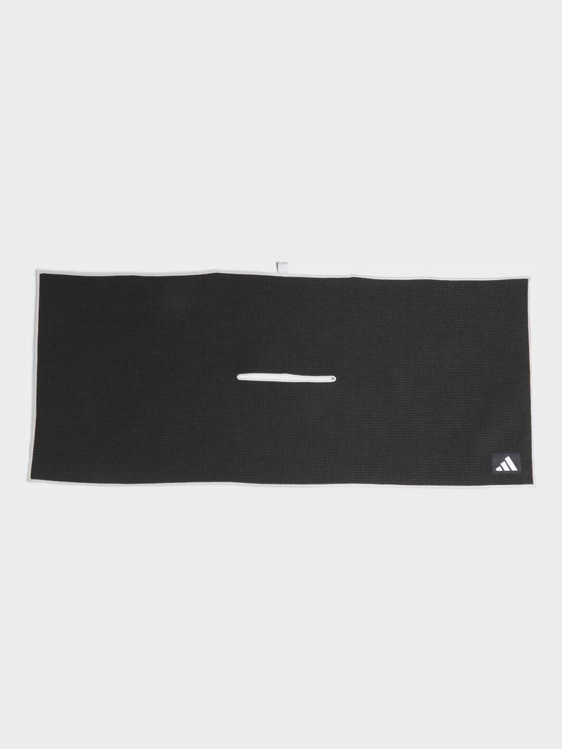 adidas Black Club microfiber golf towel, imported from the UK