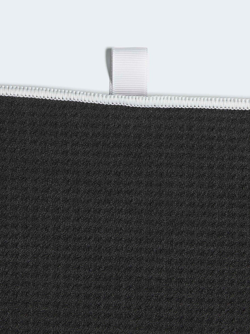 adidas Black Club microfiber golf towel, imported from the UK