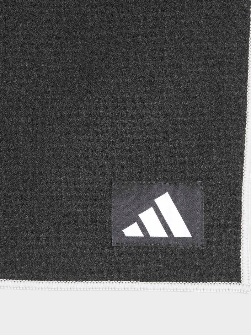 adidas Black Club microfiber golf towel, imported from the UK