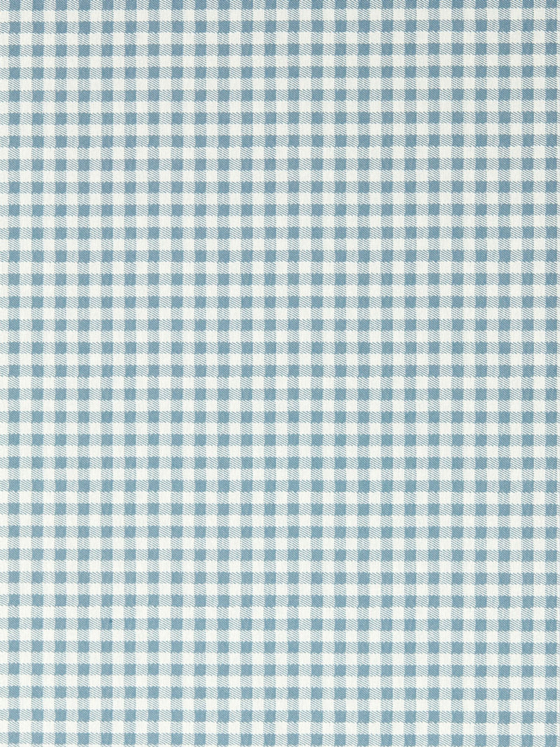 Sanderson Blue Gingham A4 wallpaper sample, imported from the UK