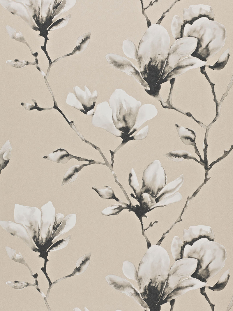Harlequin Black Lotus wallpaper sample A4, imported from the UK