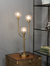 Next Libra Interiors Brass Wellesley Three Globe Table Lamp- Buy online at McGrocer