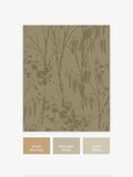 Gold Time Travel Trees wallpaper sample A4, UK version