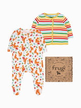 Next Frugi Blue Scrumptious Babygrow Gift Set- Buy online at McGrocer