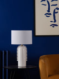 Dar Lighting white polished gold Dolce table lamp 53cm (British brand)