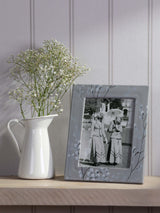 Laura Ashley Grey Pussy Willow Ceramic Photo Frame 5x7