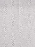 White embossed leaf pattern blackout thermal curtains - British product