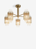 Brass Arundel 5 light flush ceiling light - British product
