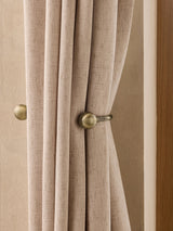 McGrocer Antique Brass Set of 2 Double Ball Curtain Holdbacks- Buy online at McGrocer