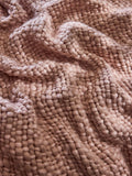 Laura Ashley chunky woven throw plaster pink 170x130cm - British product