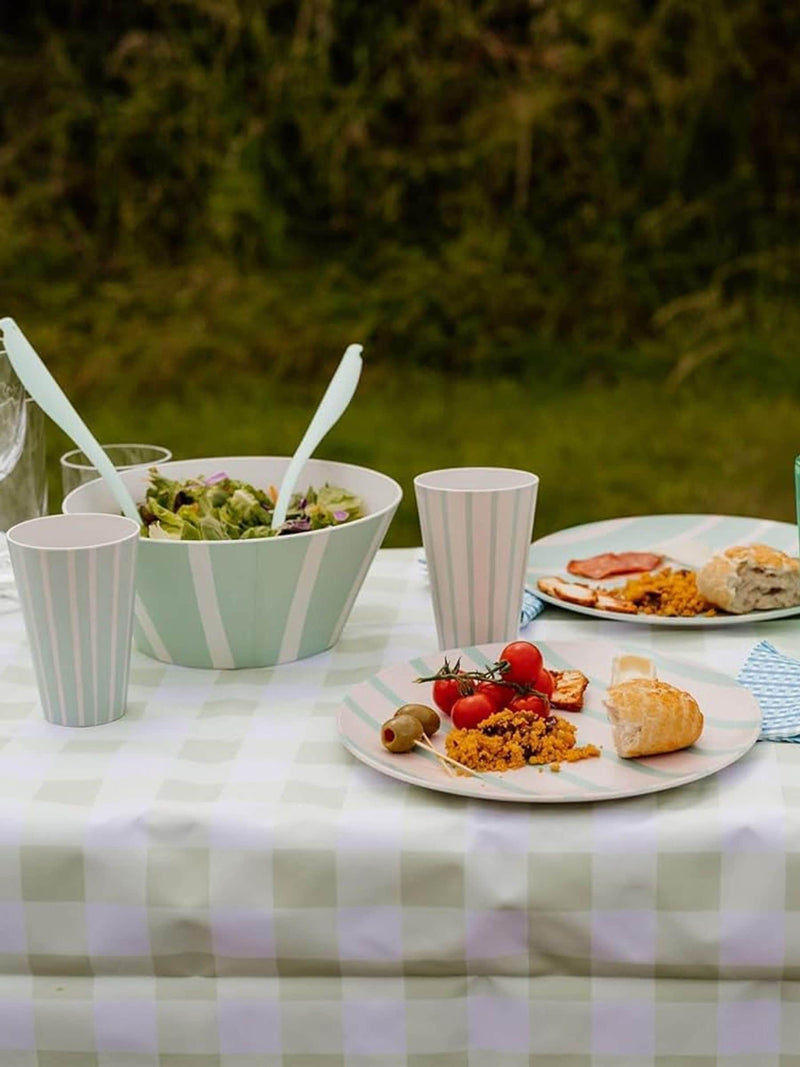 Bayside mint Thurlestone picnic dinner set 12 piece - British product