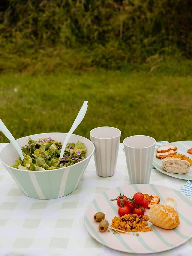 Bayside mint Thurlestone picnic dinner set 12 piece - British product