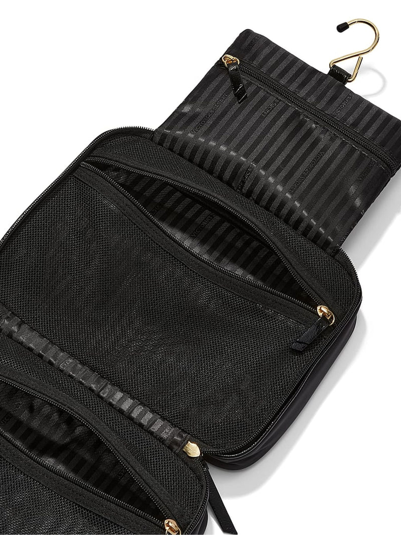 Victoria's Secret Black Jetsetter hanging travel makeup bag (British brand)