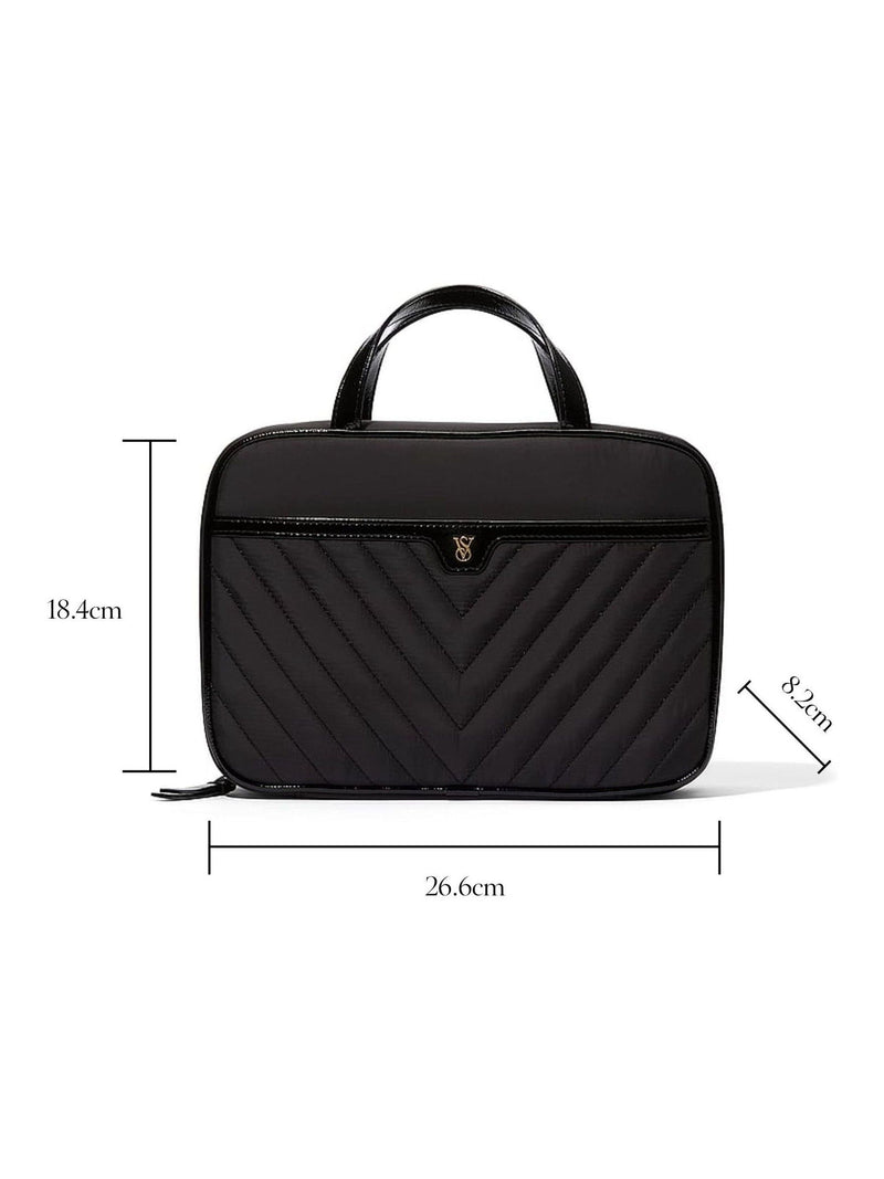 Victoria's Secret Black Jetsetter hanging travel makeup bag (British brand)