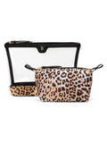 Victoria's Secret Makeup Bag Leopard Brown 9.8x3.3x6.3cm (British brand)