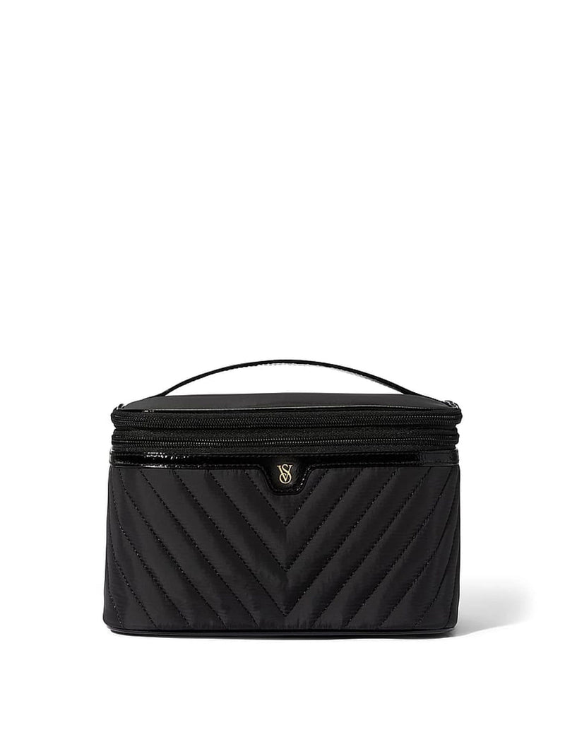 Victoria's Secret black makeup bag 6.25x9.25x6.25 inches (British brand)