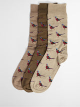 Next Barbour Natural Pheasant Socks Gift Box- Buy online at McGrocer