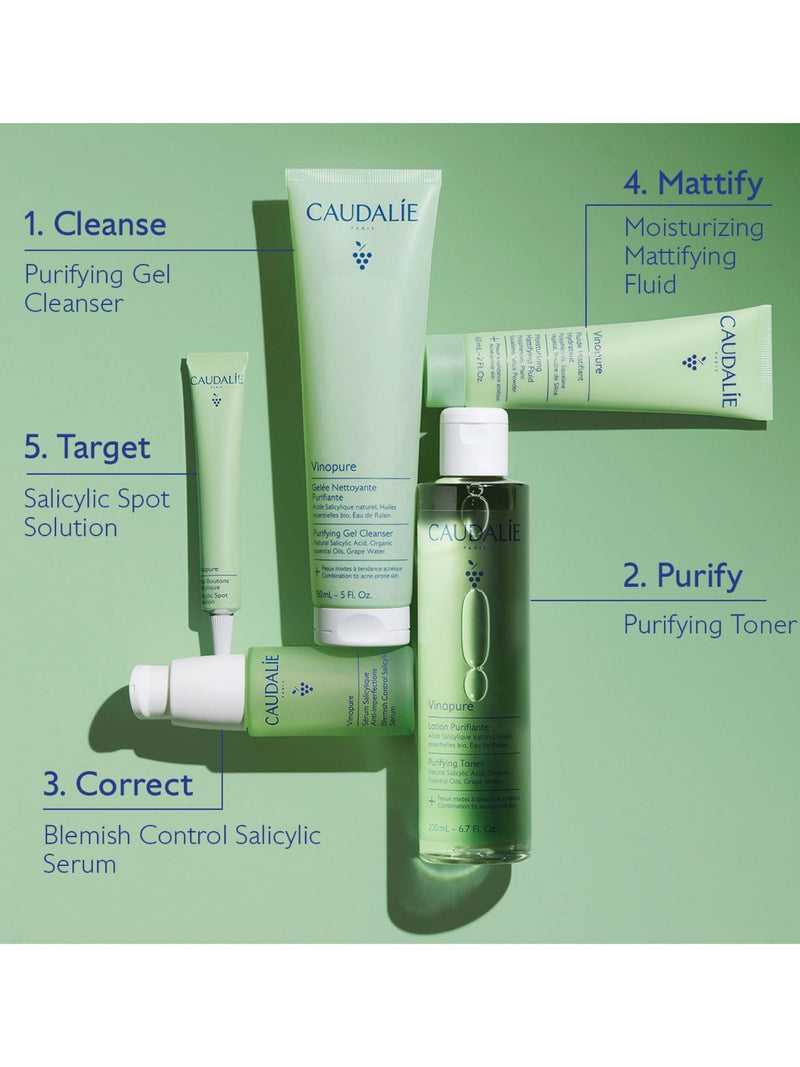 Caudalie Vinopure Salicylic Spot Solution Serum 15ml - British product