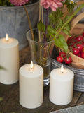 Lights4fun TruGlow outdoor LED candle trio 15cm, UK version