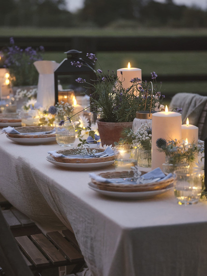 Lights4fun TruGlow outdoor LED candle trio 15cm, UK version