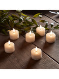 Lights4fun Ivory TruGlow LED mini votive candles 6-pack, UK version