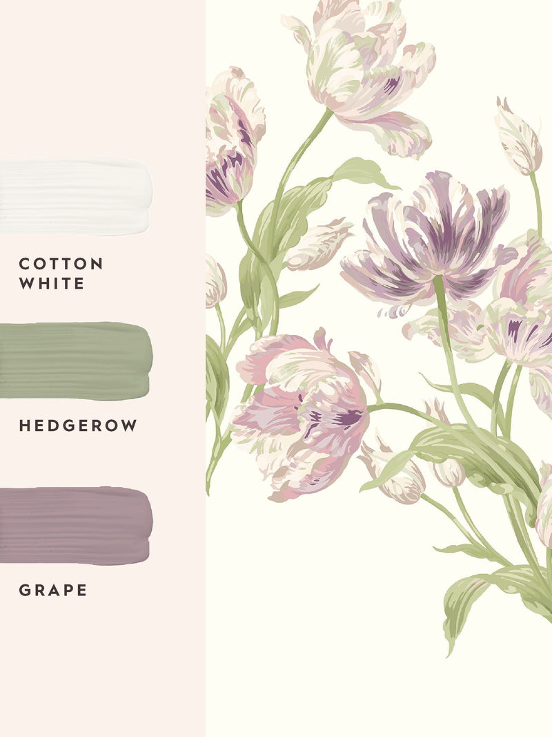 Laura Ashley Grape Gosford mural wallpaper 3M - British product