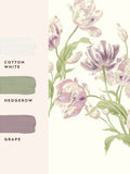 Laura Ashley Grape Gosford mural wallpaper 3M - British product