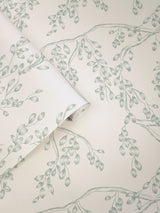 Next Laura Ashley Sage Rainham Willow Wallpaper 52cm x 10m- Buy online at McGrocer
