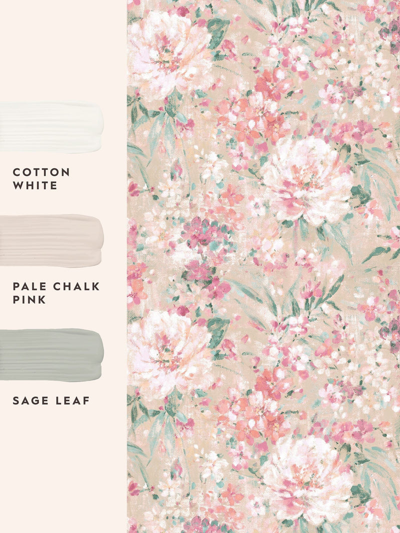 Laura Ashley wallpaper sample Plaster Pink Mayville A4, UK version