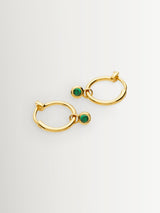 Next Missoma Gold Tone Tennis Charm Mini Hoop Earrings- Buy online at McGrocer