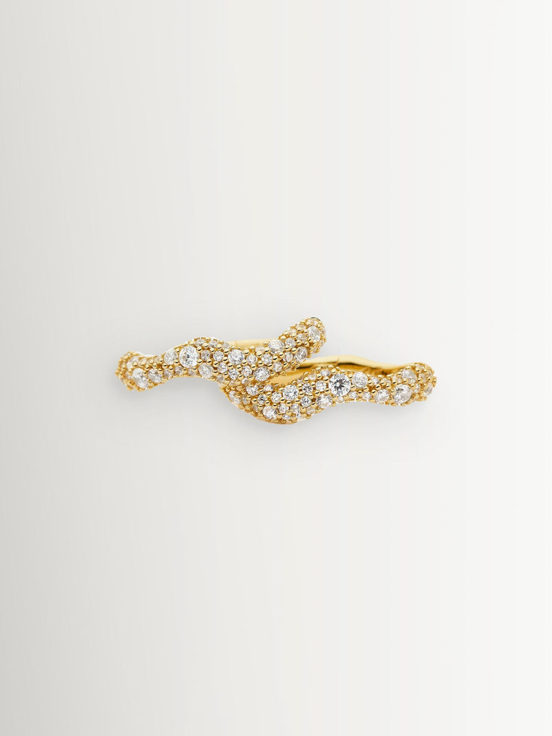 Missoma polished gold tone small hoop earrings, UK version